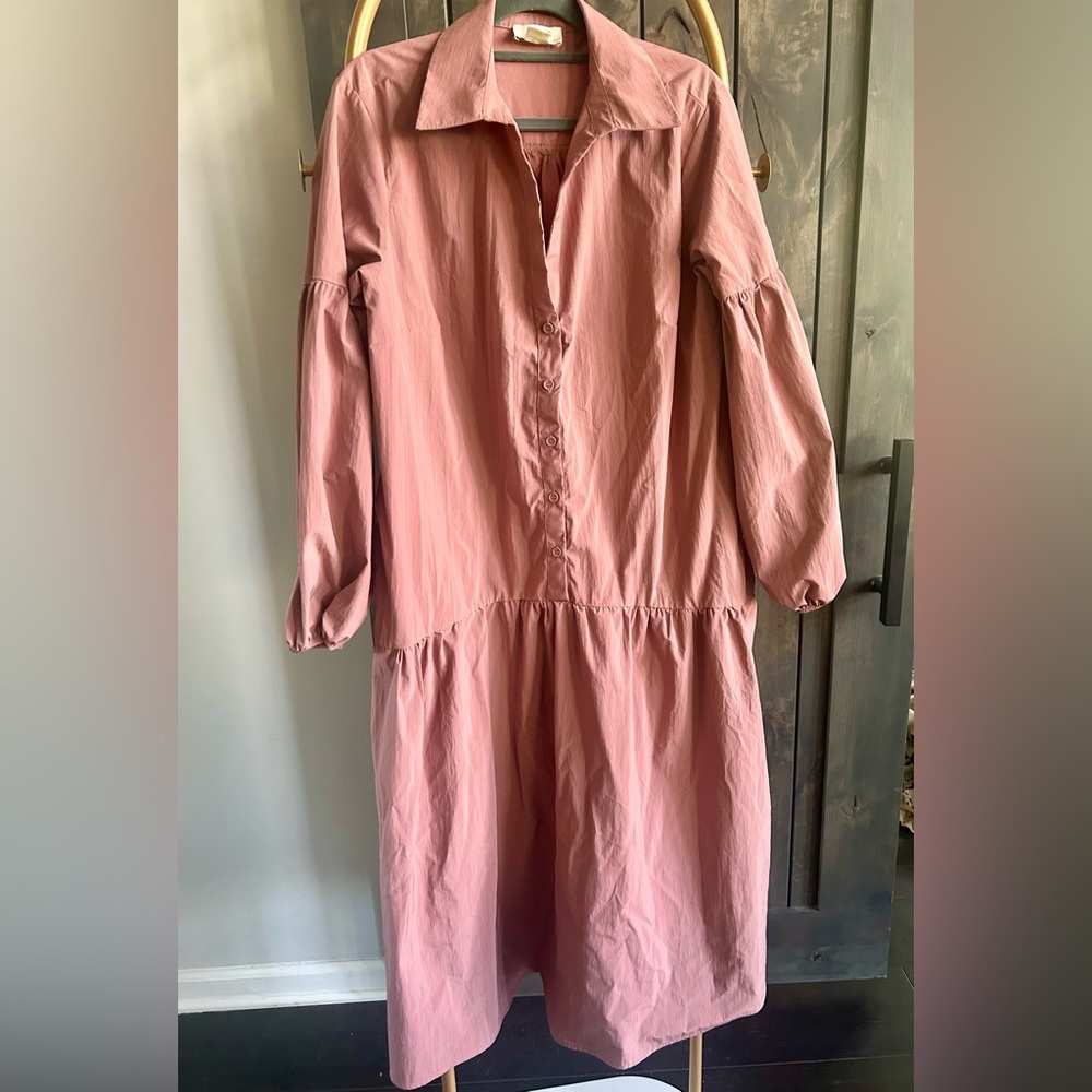 Anthropologie Maeve Dusty Rose Dress